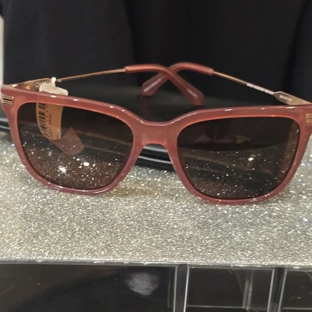 Quay Australia Wired Remixed‎ Oversized Sunglasses- Coffee Rose Frame/Brown